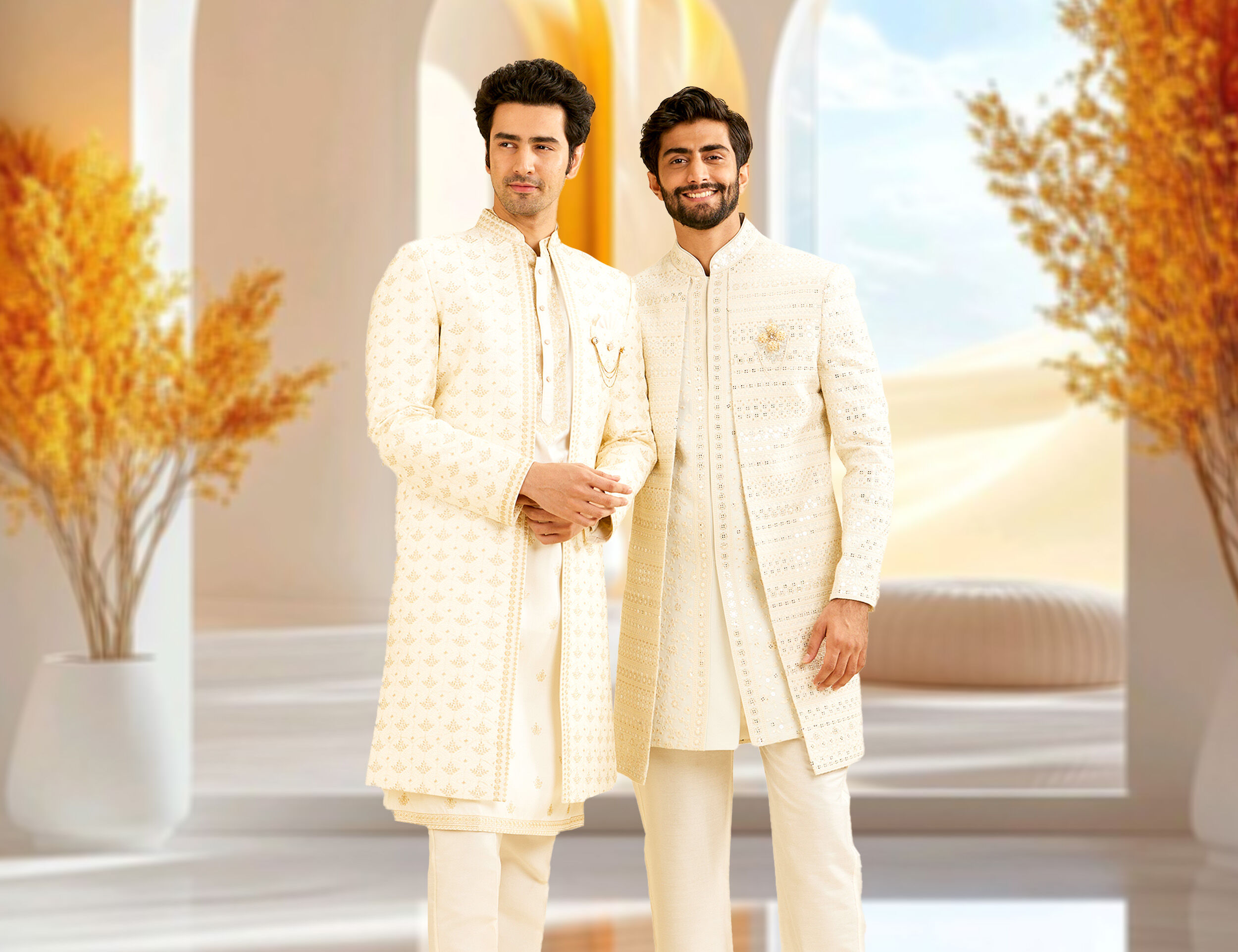 indian wedding dress for short men WEDDING AFFAIR | : Short height, sharp style With the right cuts, clean silhouettes, and smart colour choices, Indian grooms can look effortlessly