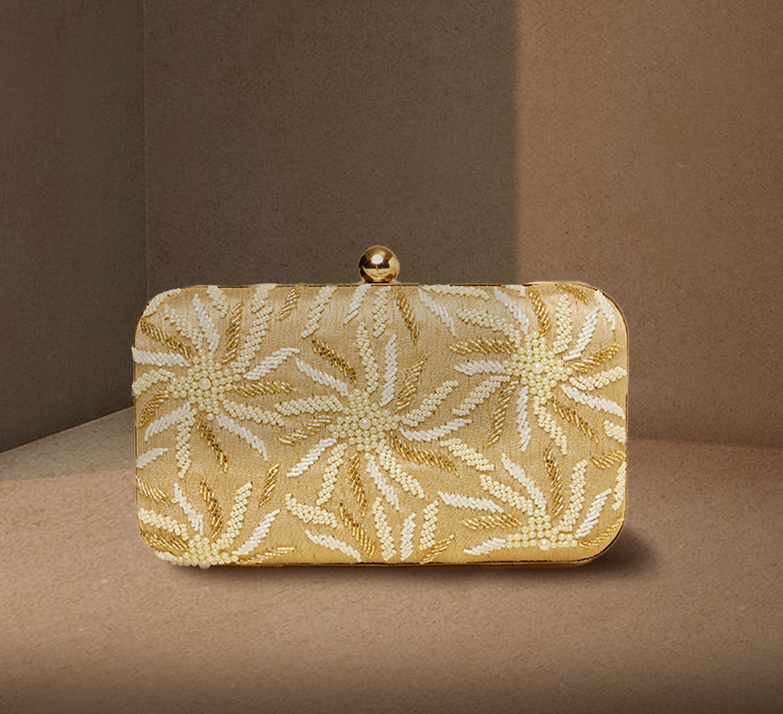 unique golden colour purse for Wedding ceremonies with a modern twist