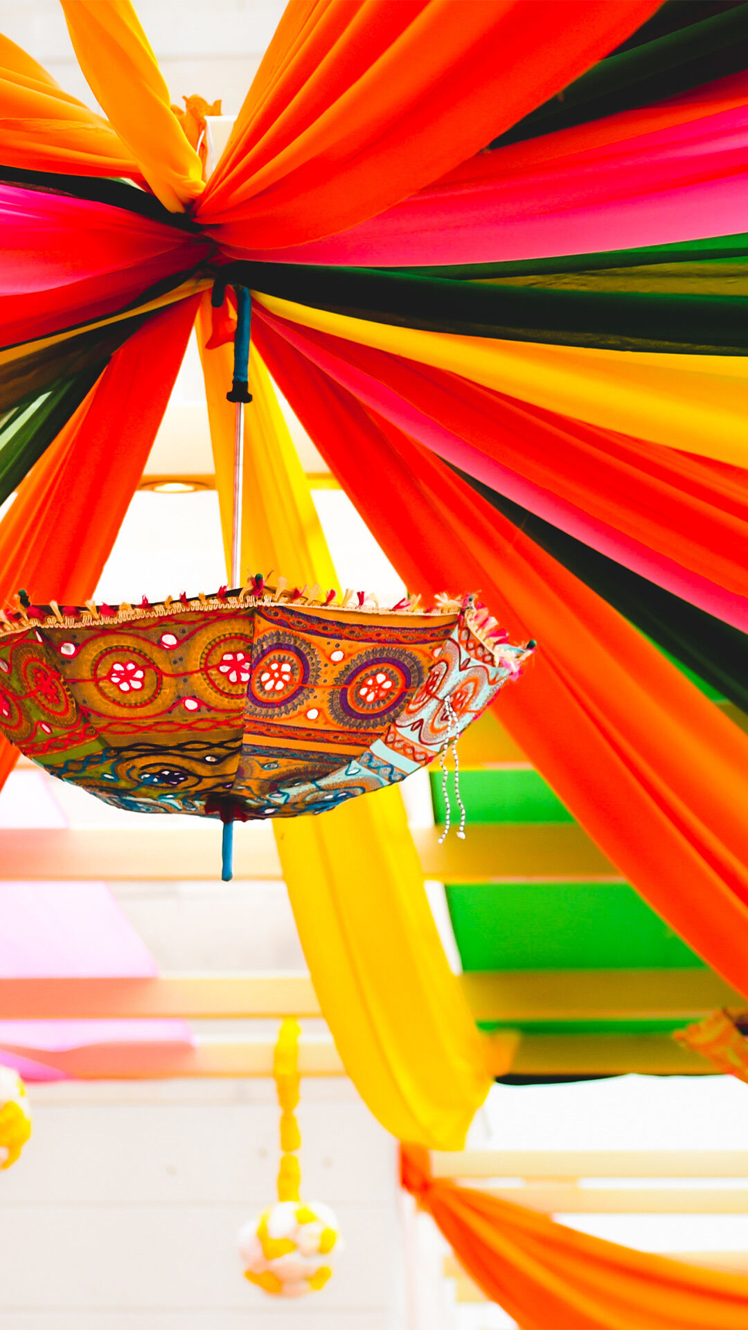 A stunning Japanese-inspired wedding reception decor with traditional floral arrangements