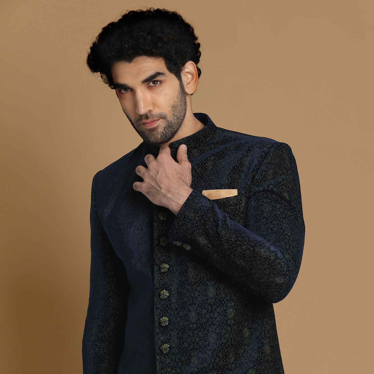 Emerald Green Designer Indo-Western for Men