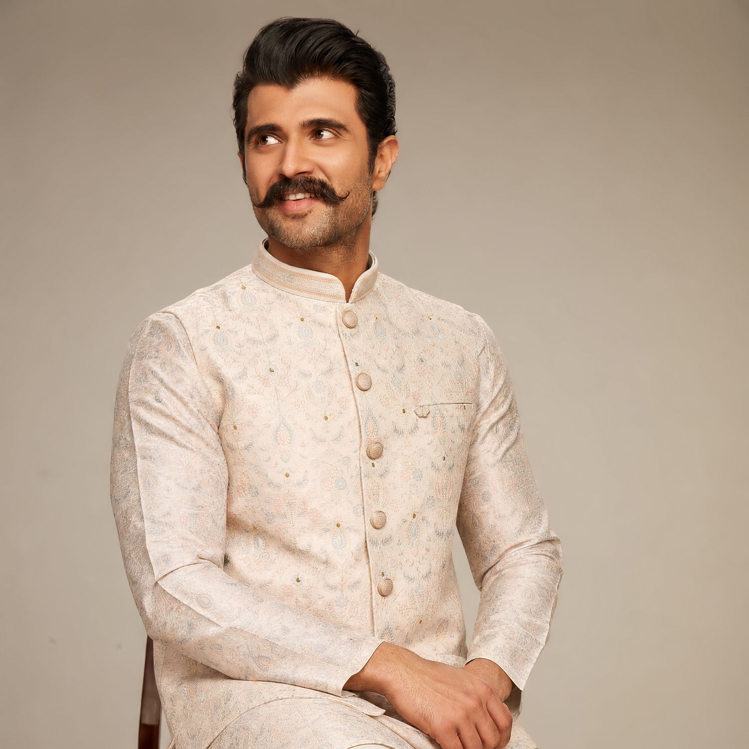 engagement indian dress for men – Perfect Grooms' Attire in USA traditional engagement dress for couple Amish Custom Noah Solid Color:SHELL PINK beaded sweetheart dress