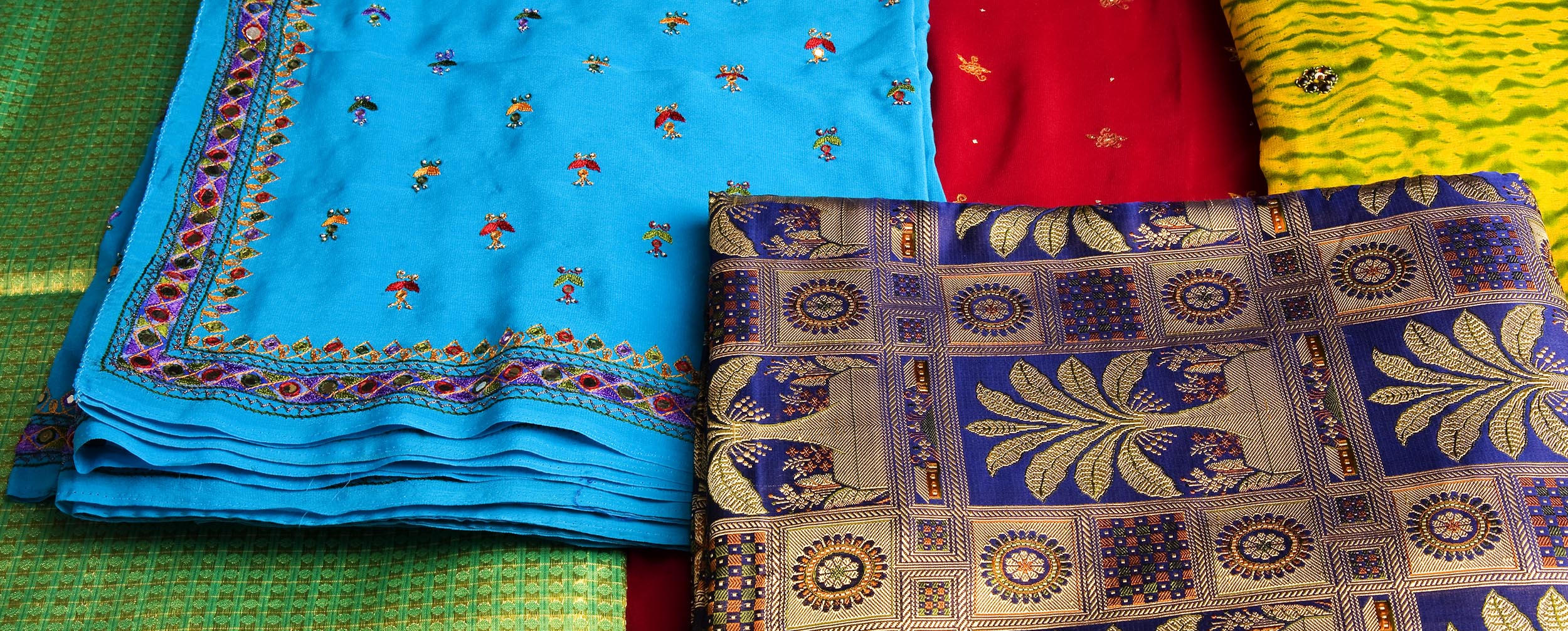 A colourful bridal trousseau A colourful bridal trousseau