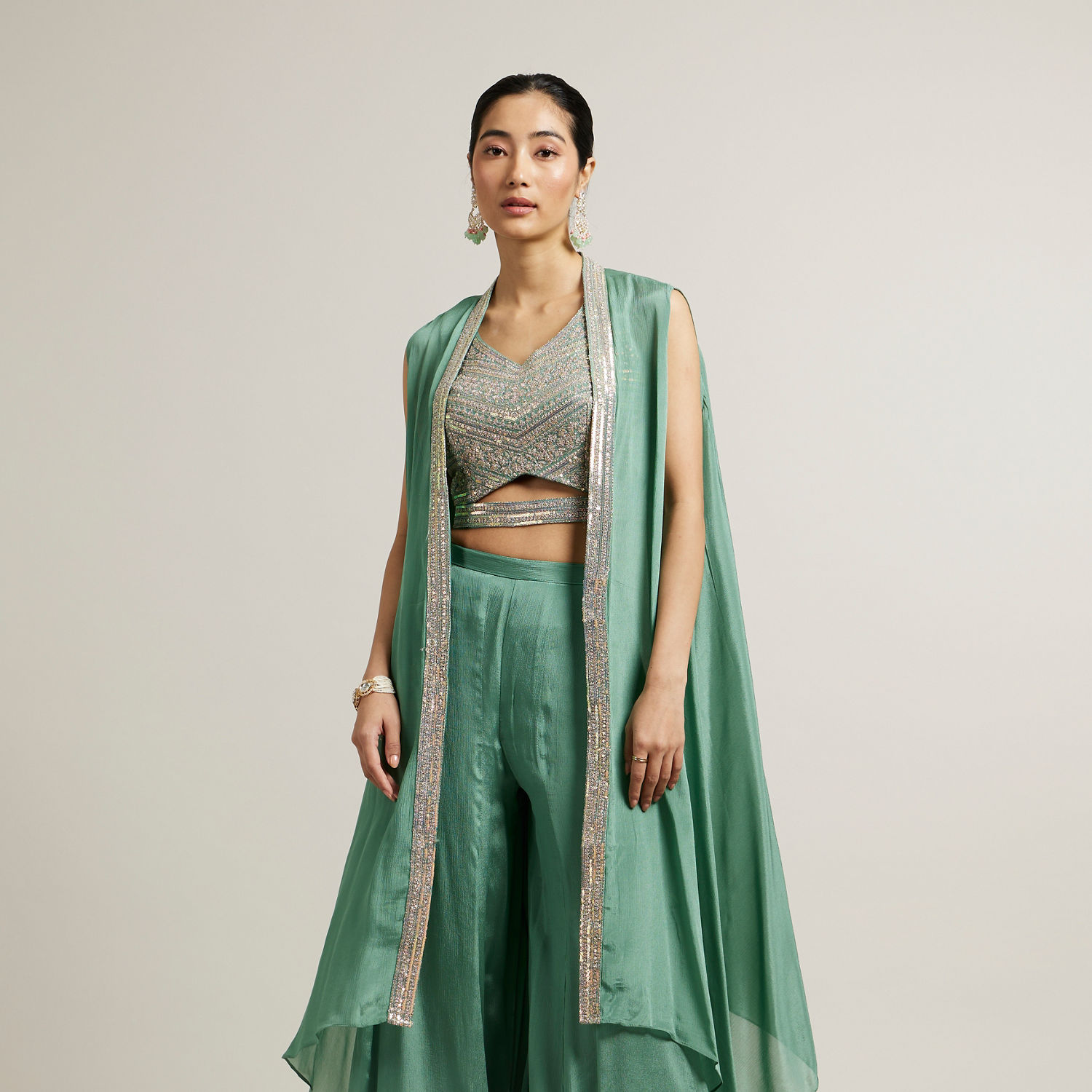 green indo western dress women Buy Indo Western Suit main image 0