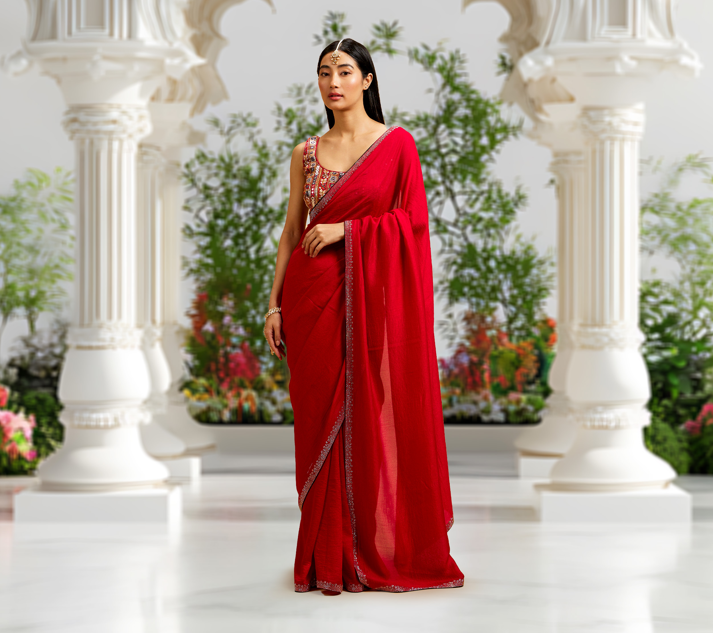 From Day to Night: Chiffon Saree Styles for Round-the-Clock Allure