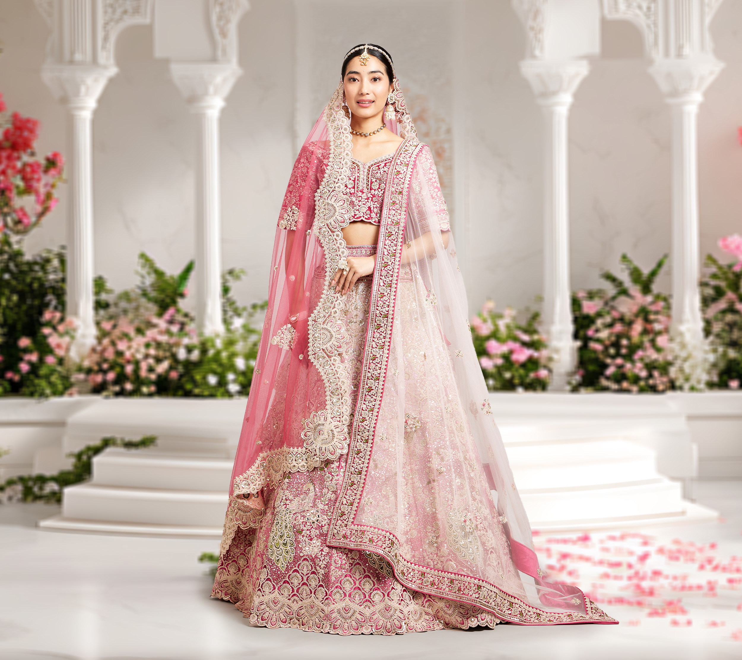 Sequins to Zari: Blouse Designs to Amp Up Your Pink Lehenga