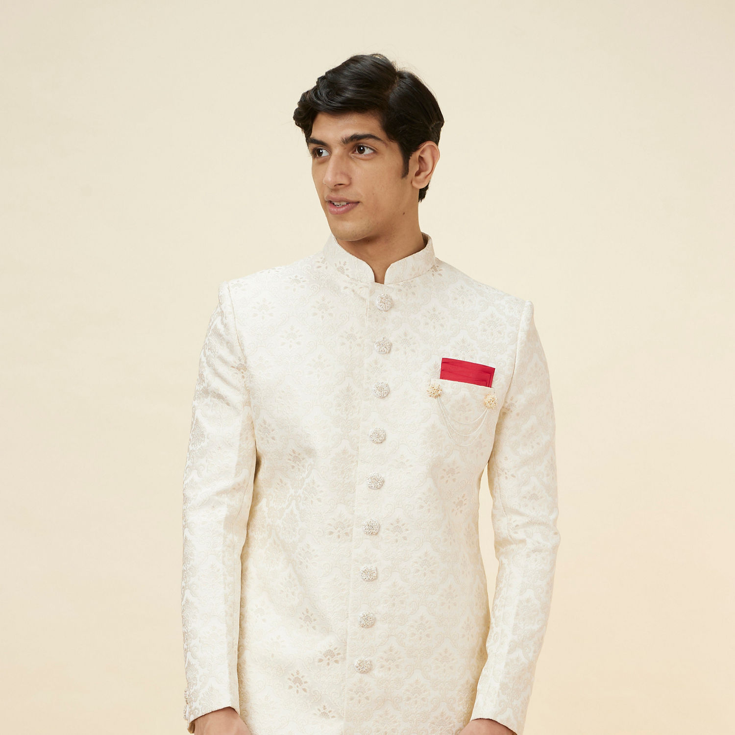 White Pearl Sherwani