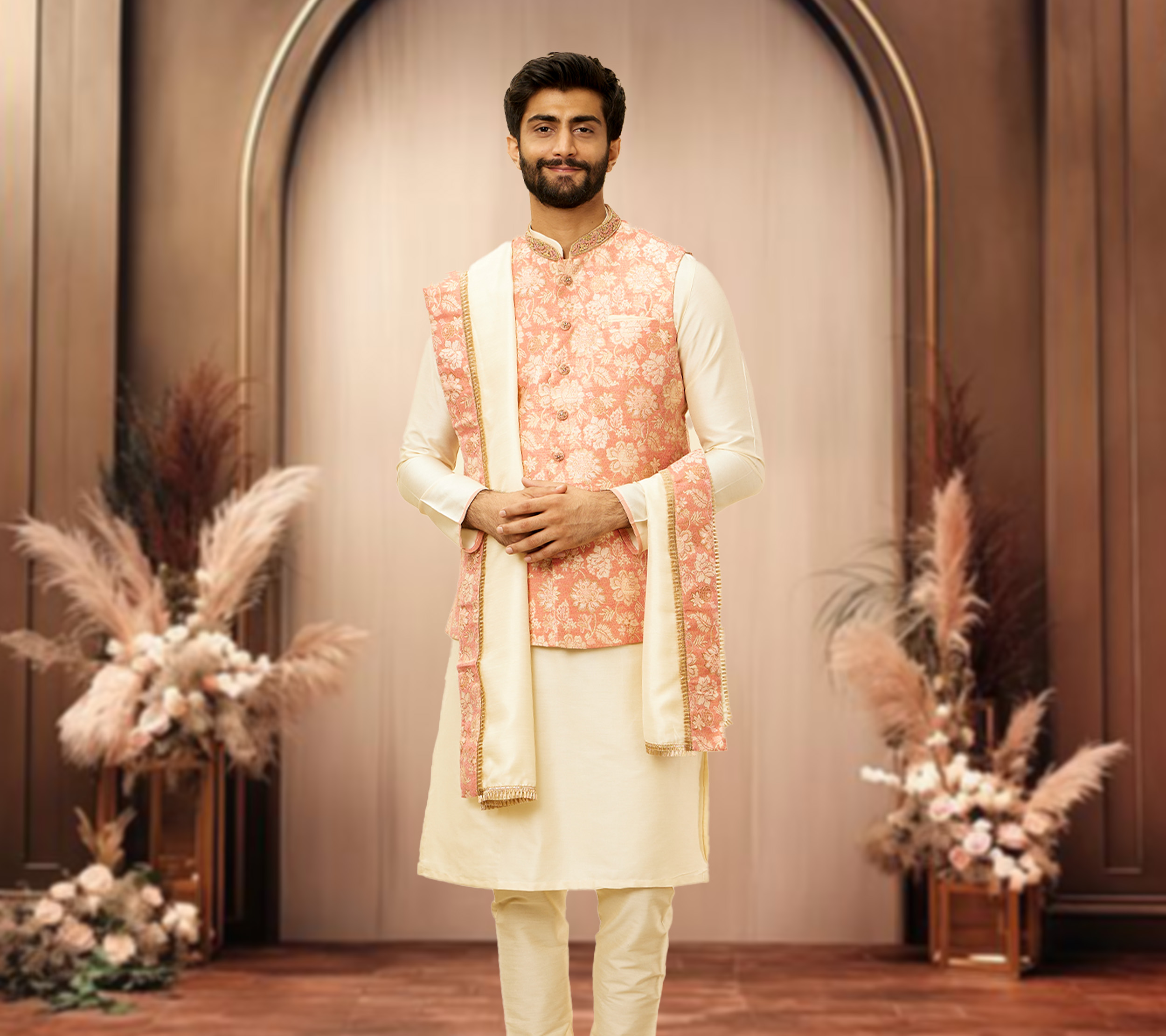 Pink Power: Ways to Slay the Pink Kurta Pajama With Jacket Look