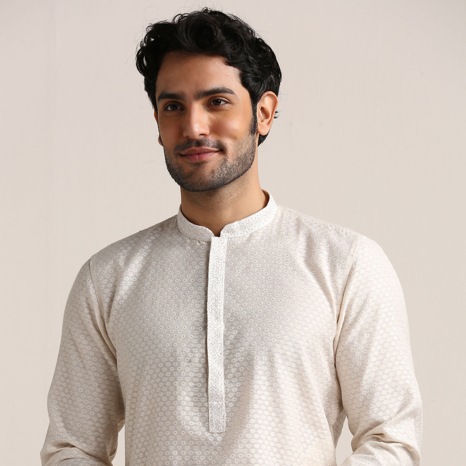 Jashn Handblock Booti Mens Kurta Pajama Set