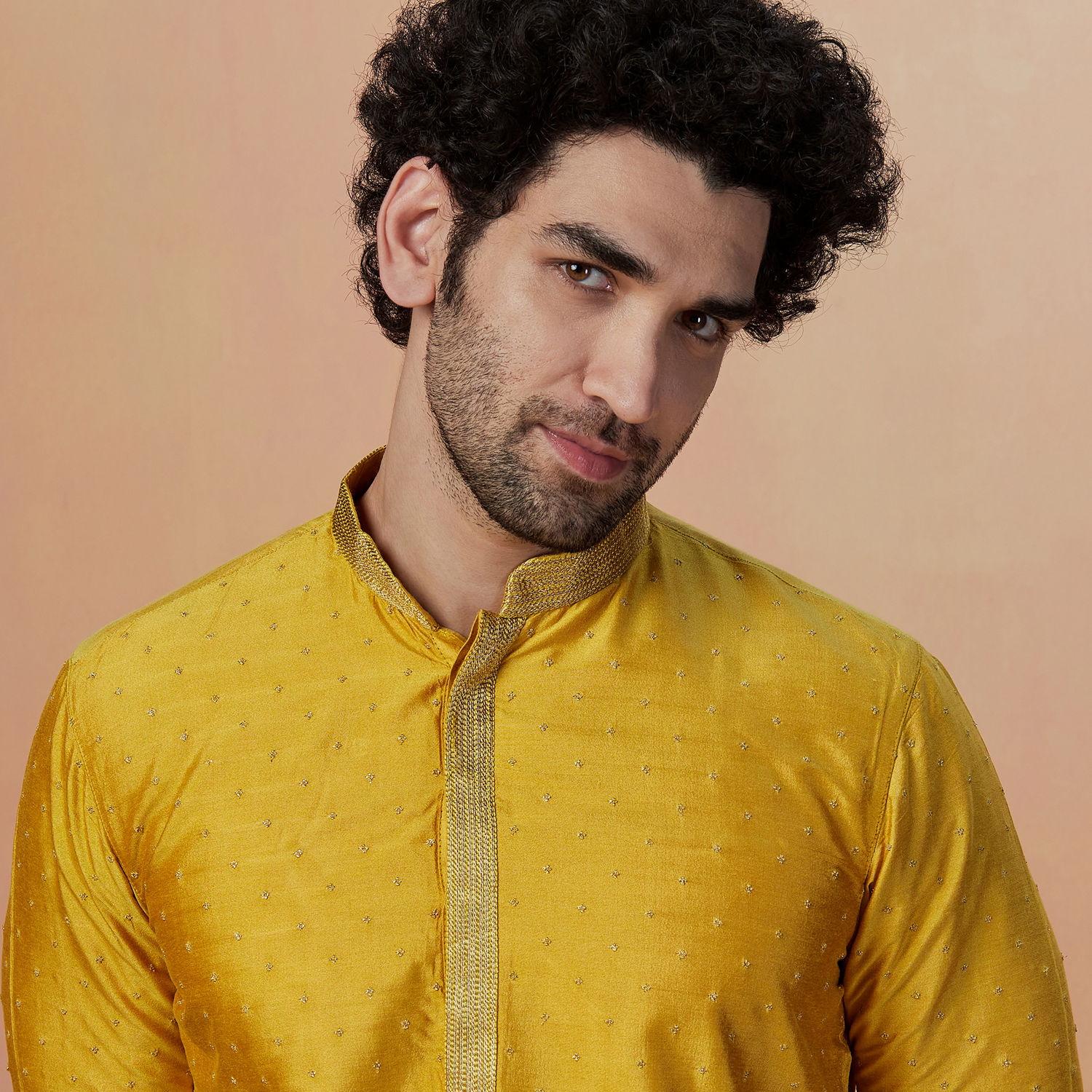 Buy Suta & Co - Men Yellow Cotton Asymmetrical Kurta Set Online | Aza  Fashions | Haldi outfits, Haldi ceremony outfit, Boys kurta design
