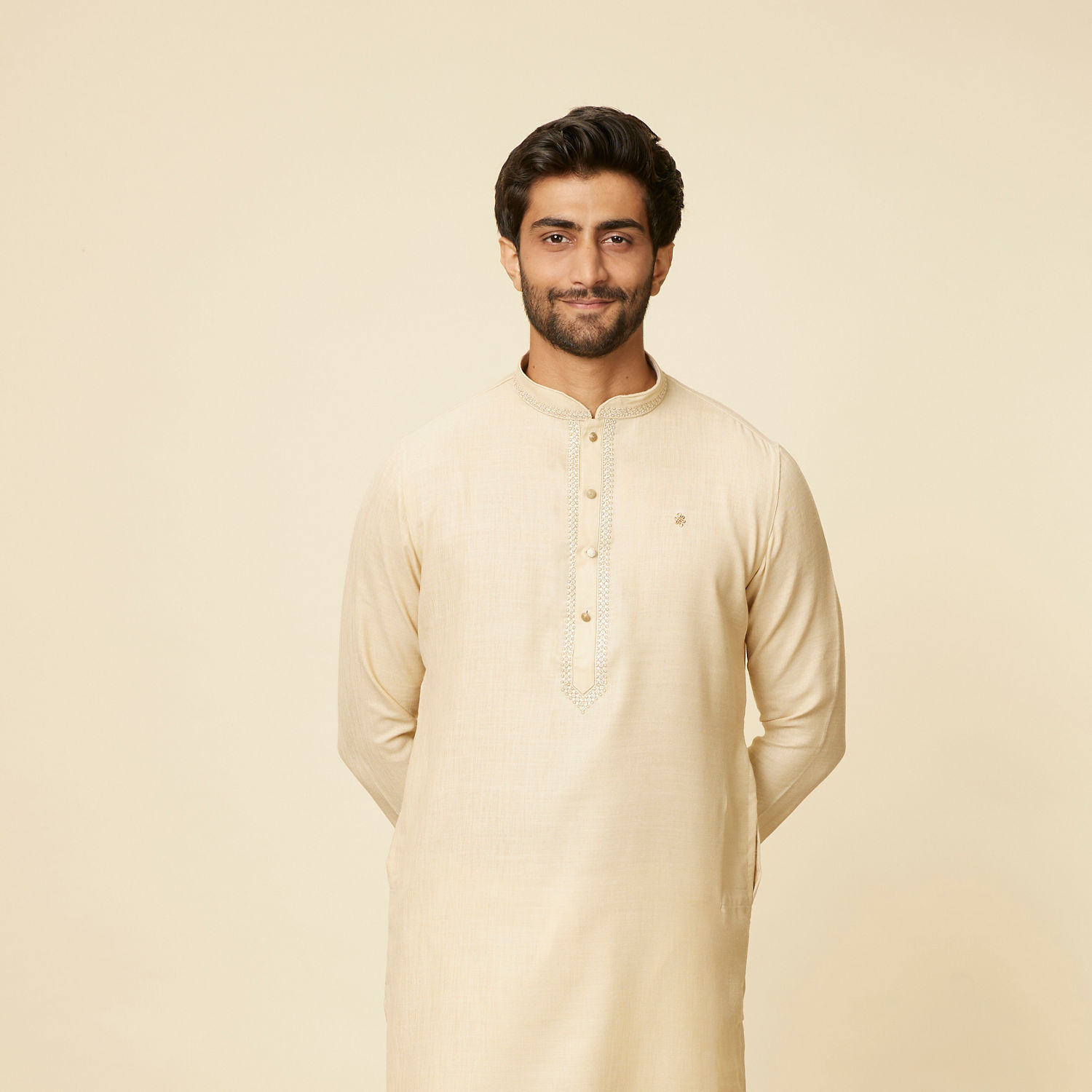 Handsome High Kurta - Beige