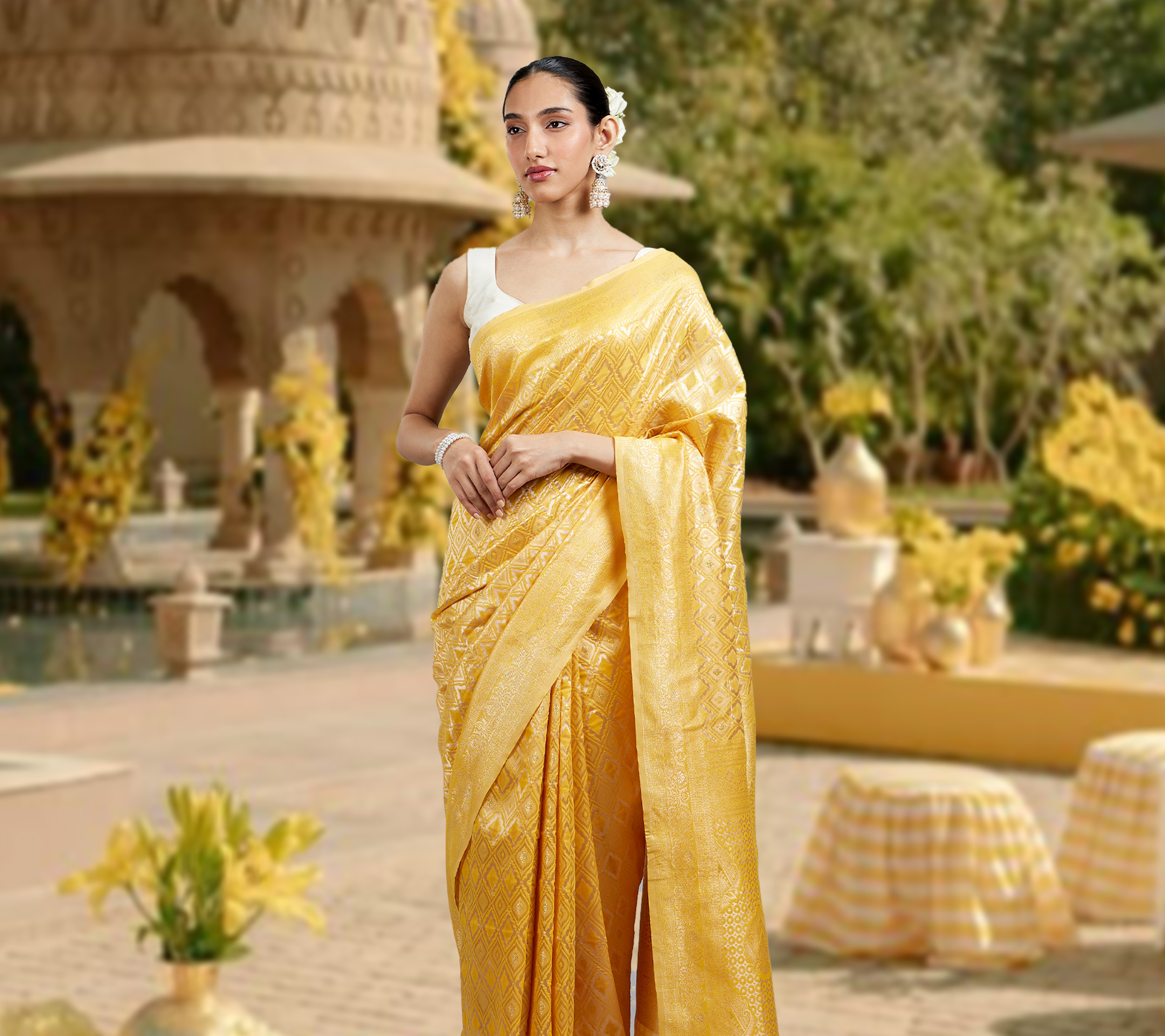 haldi-ready-yellow-saree-styles-for-modern-brides
