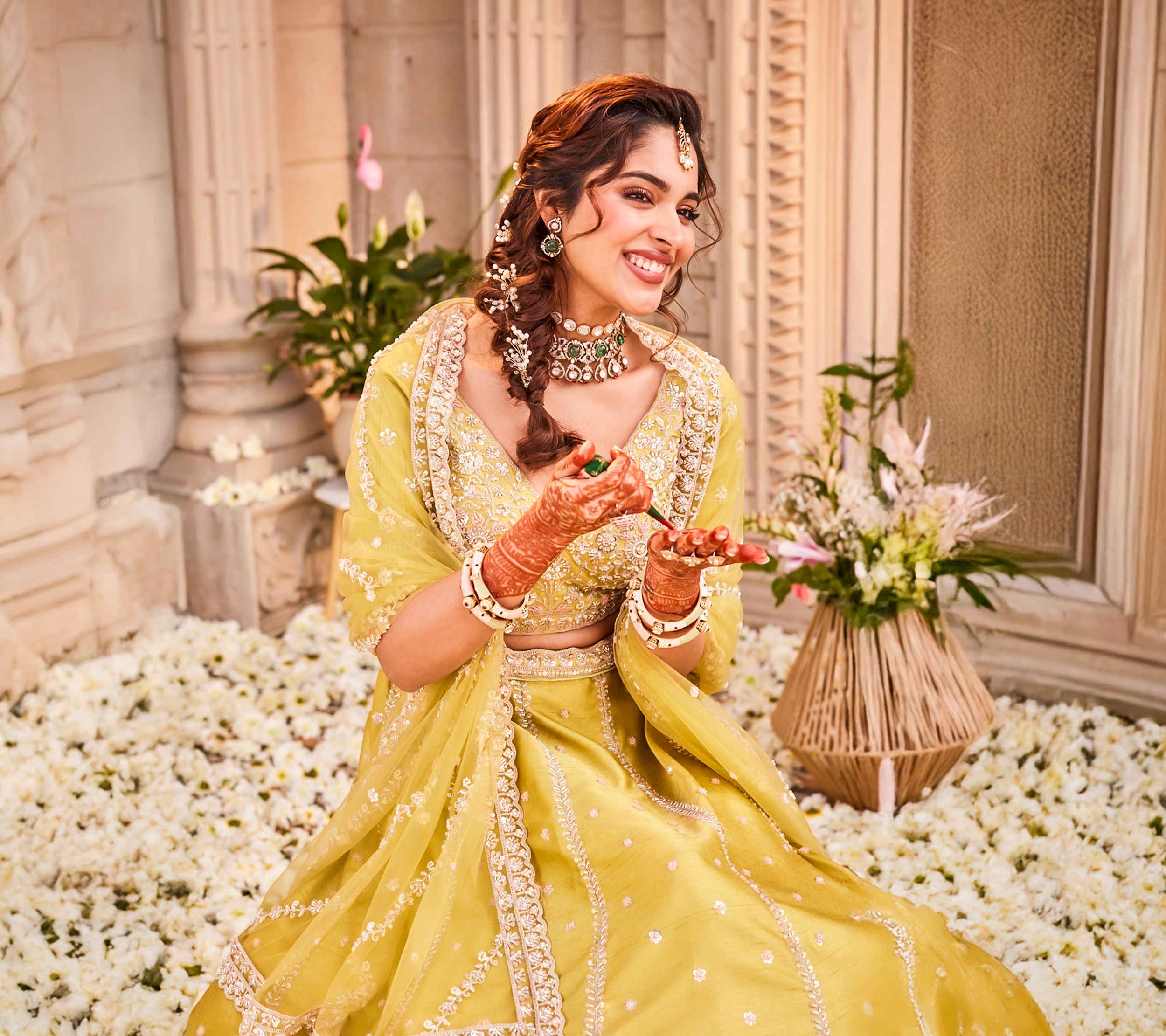 A Guide to Trendsetting Lehengas for Mehndi Ceremony