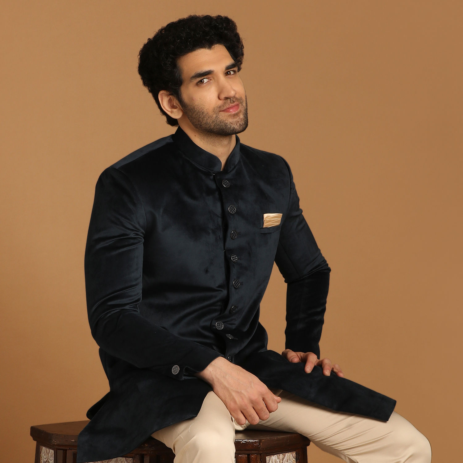 Buy Feroze Velvet Indo Western Online in India @Manyavar - Indo Western ...