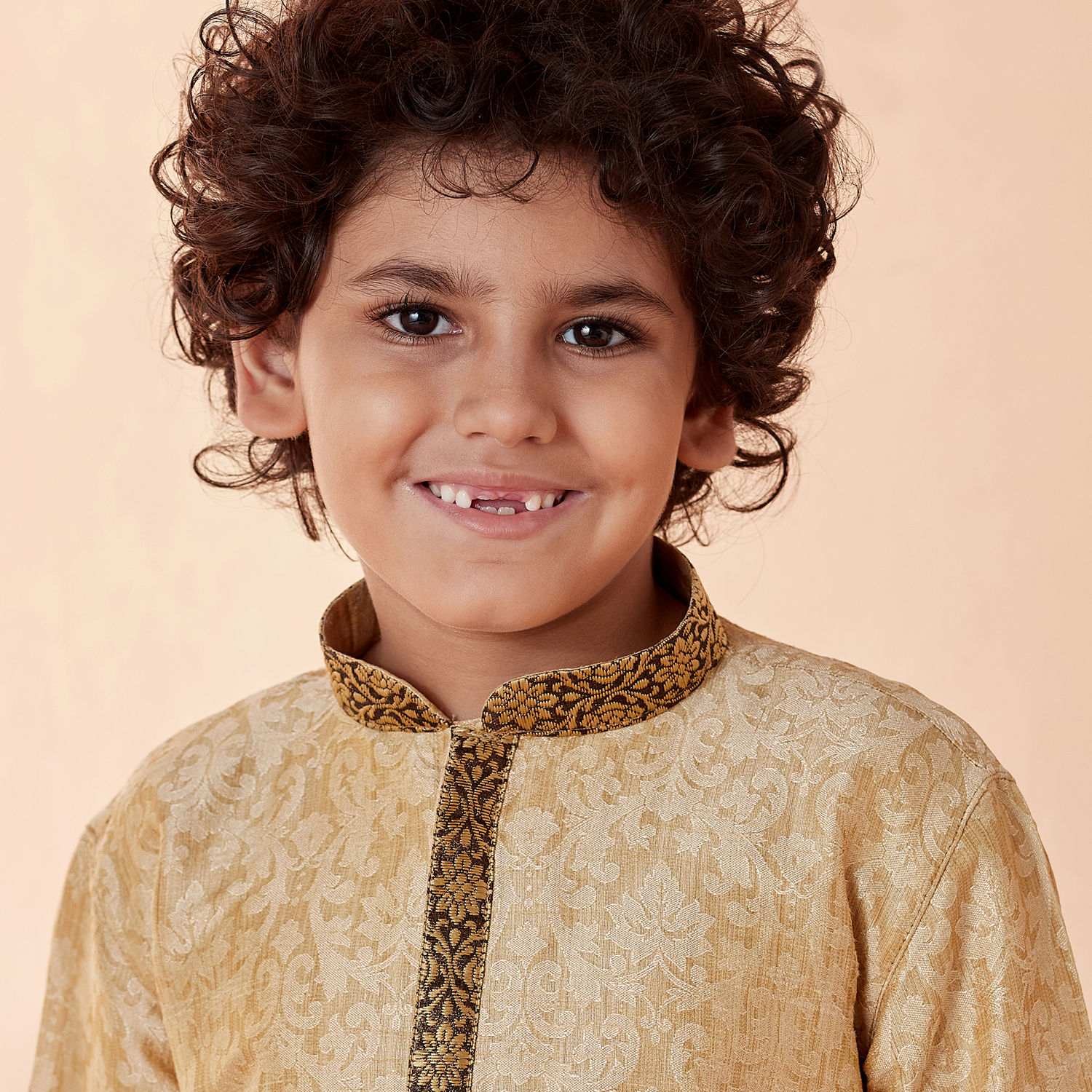 Kurta Pajama for Boys Buy Boys Beige Jacquard Kurta Set Online Manyavar