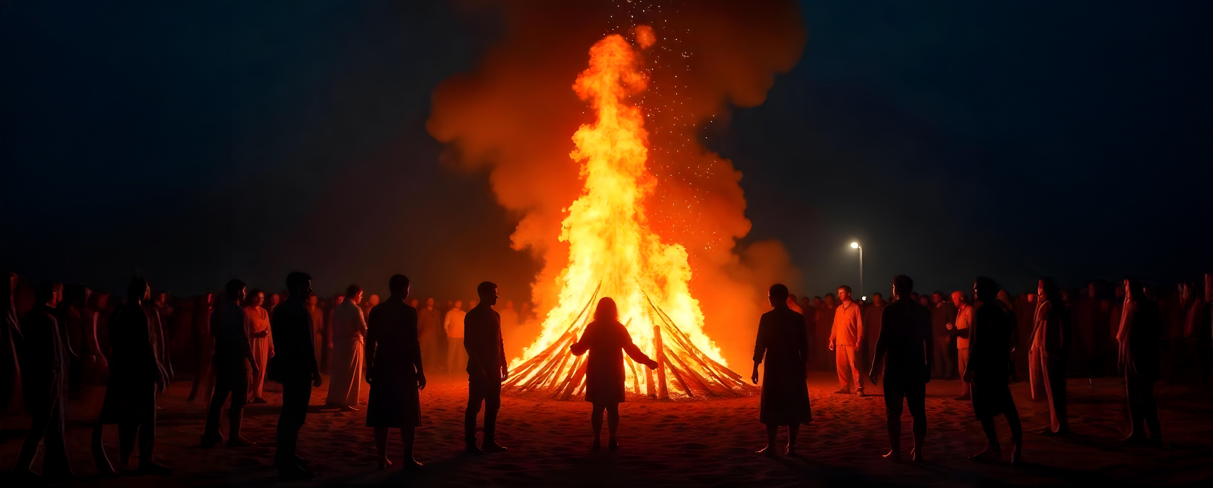people gathering near lohri bonfire for lohri celebration people gathering near lohri bonfire for lohri celebration