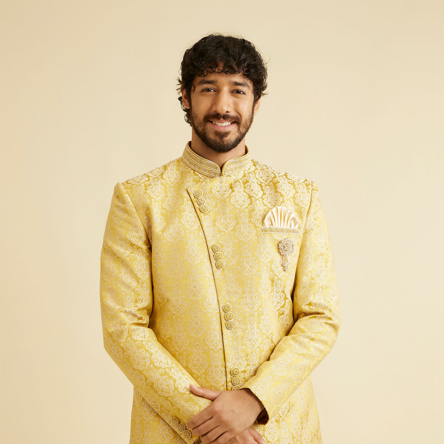 Golden Indo Western for Men  Shop Golden Indo Western Dresses Online
