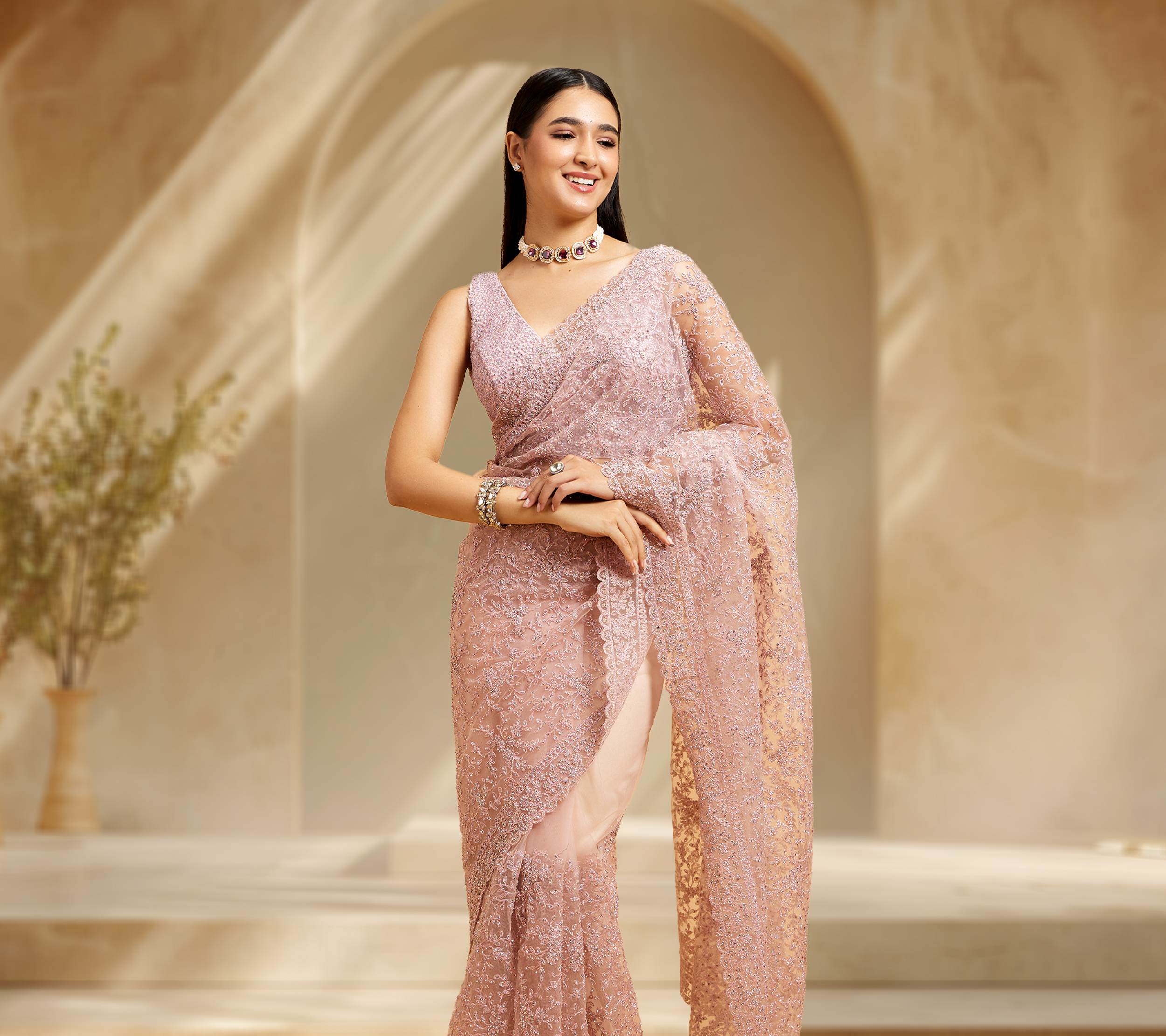 From Chikankari to Zardozi: A Journey Through India's Embroidered Sarees
