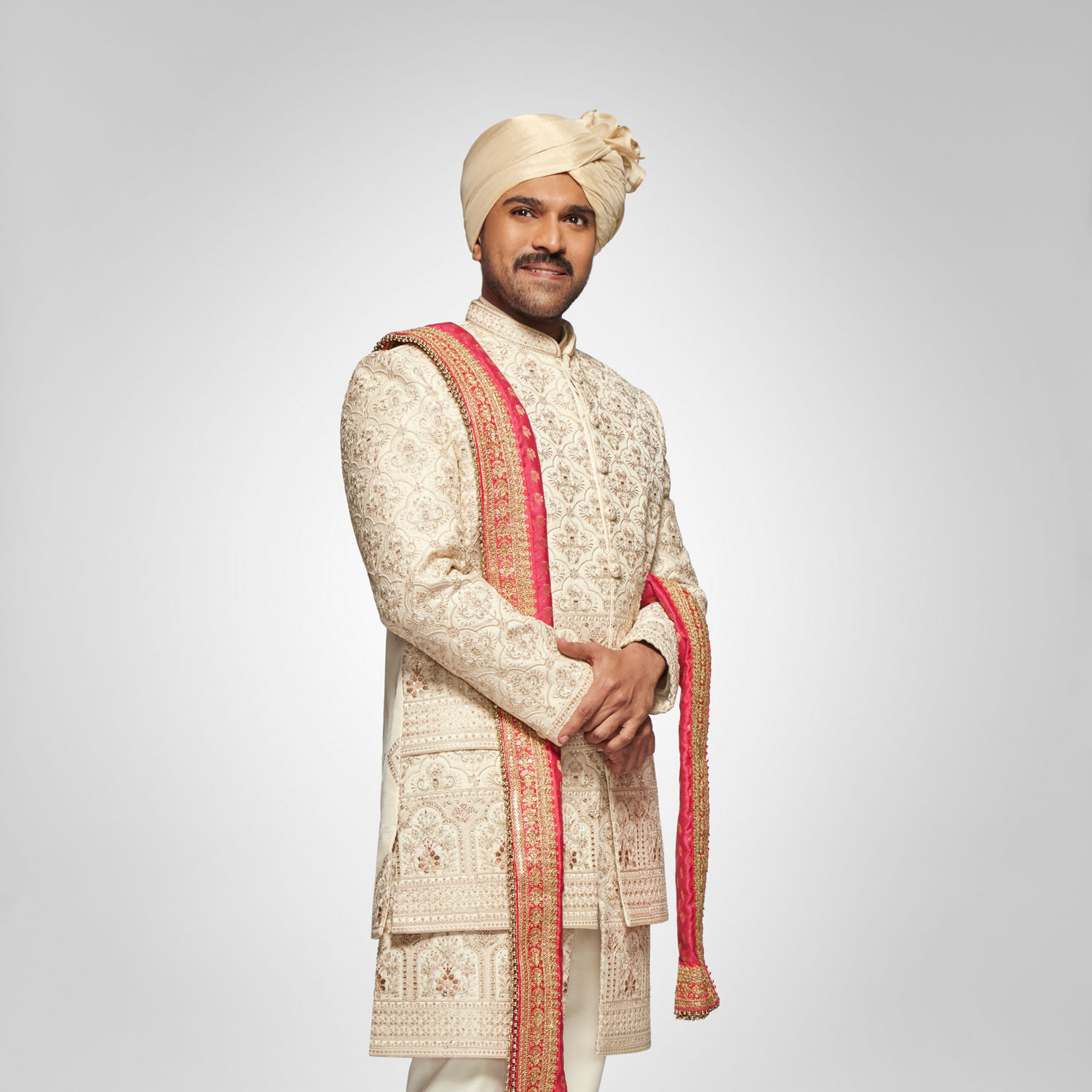 Off white silk indo western | Indian groom wear, Groom dress men, Wedding  outfit men