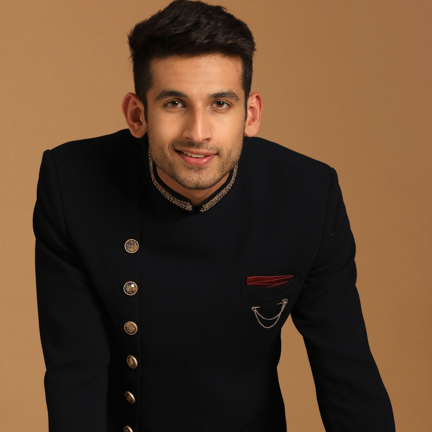 Indo Western for Men - Buy Vibrant Blue Indo Western Online @Manyavar