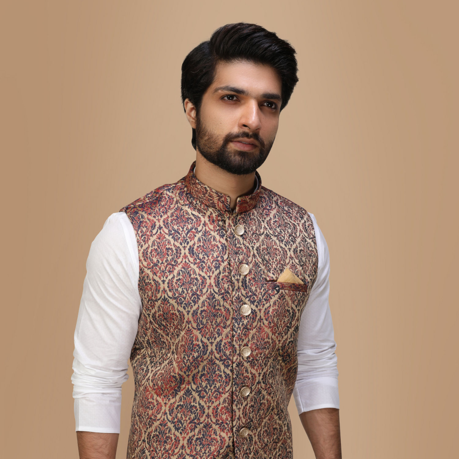 Buy Majestic Maroon Party Wear Jacket Online in Canada Manyavar Nehru Jacket for Men