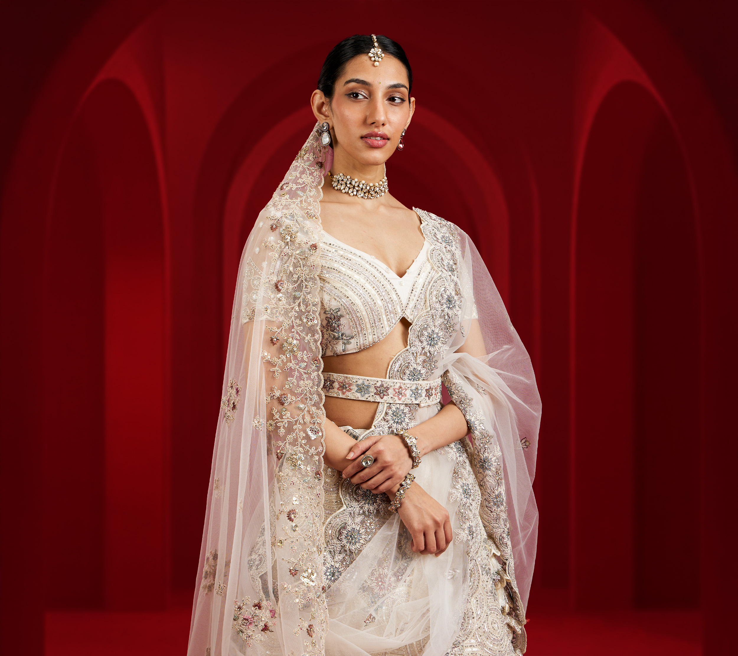 Styling Hacks to Slay the Bridal Double Dupatta Lehenga Style