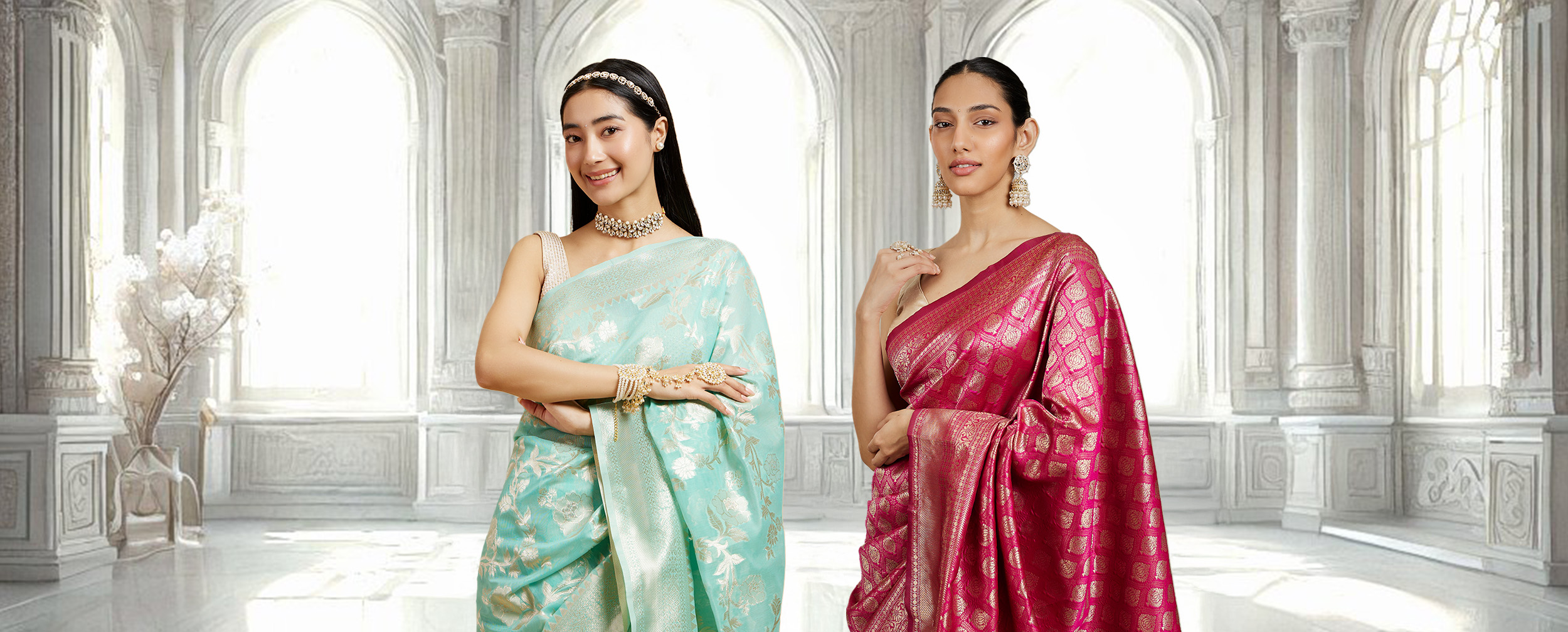 Womens wearing beautifull sarees to slay as a wedding guest Womens wearing beautifull sarees to slay as a wedding guest
