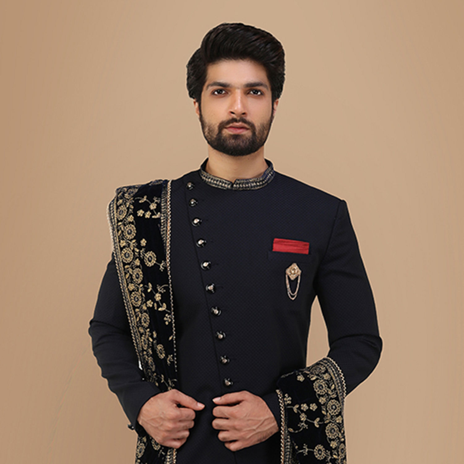 Indo Western for Men - Buy Vivacious Blue Indo-Western Set Online @Manyavar