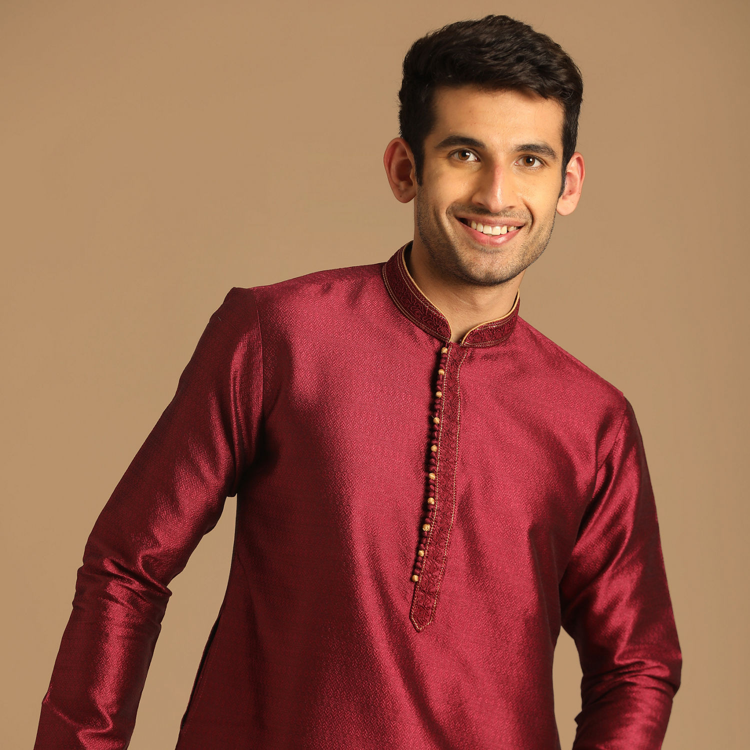 Buy Crisp Wine Kurta Pajama Online in the USA Manyavar Kurta Pajama