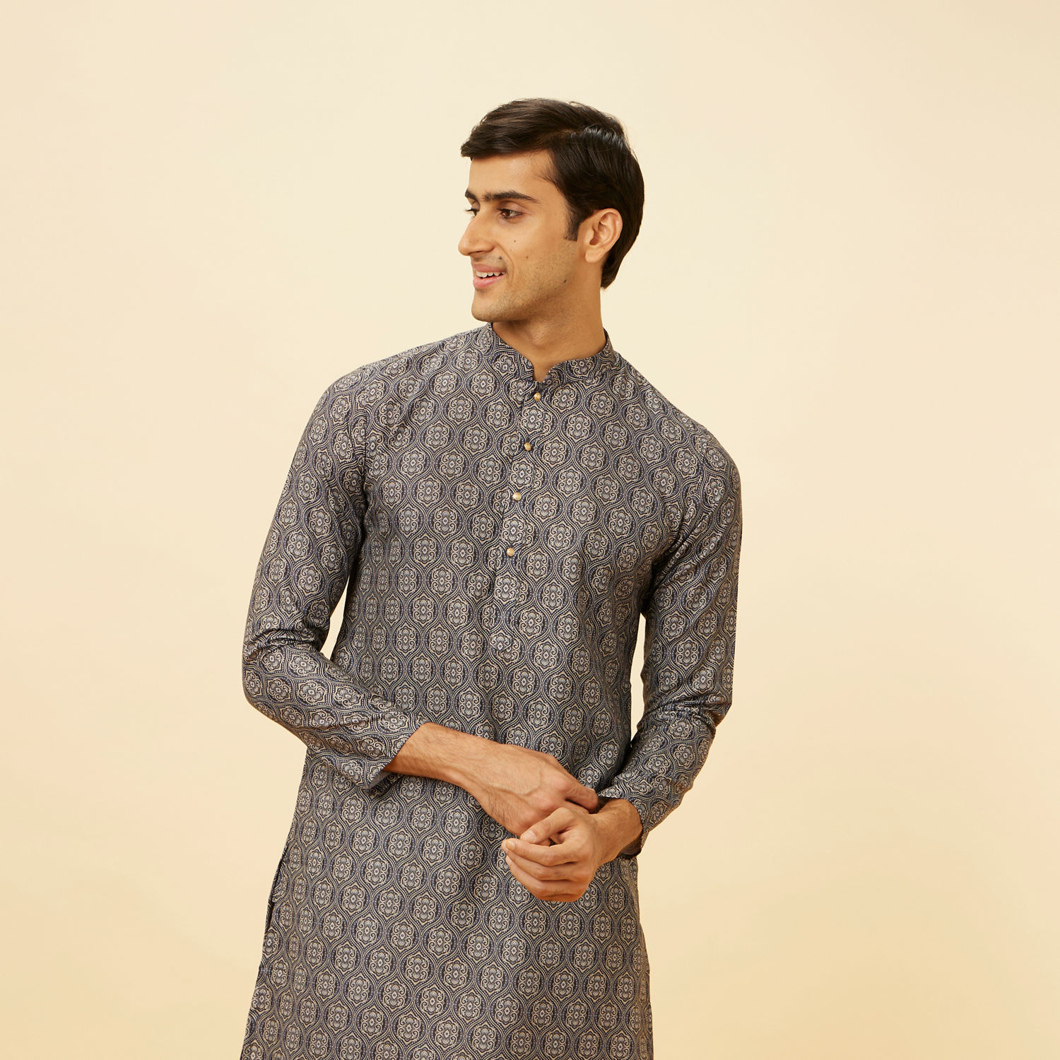 Basic black cotton pathani suit | Slim fit mens shirts, Pathani for men,  Mens kurta designs