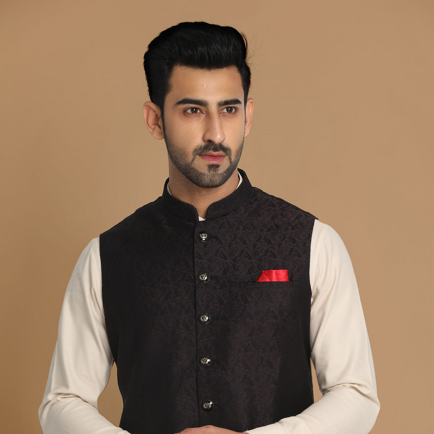 Buy Manyavar Off White & Pista Printed Suit for Men Online @ Tata CLiQ