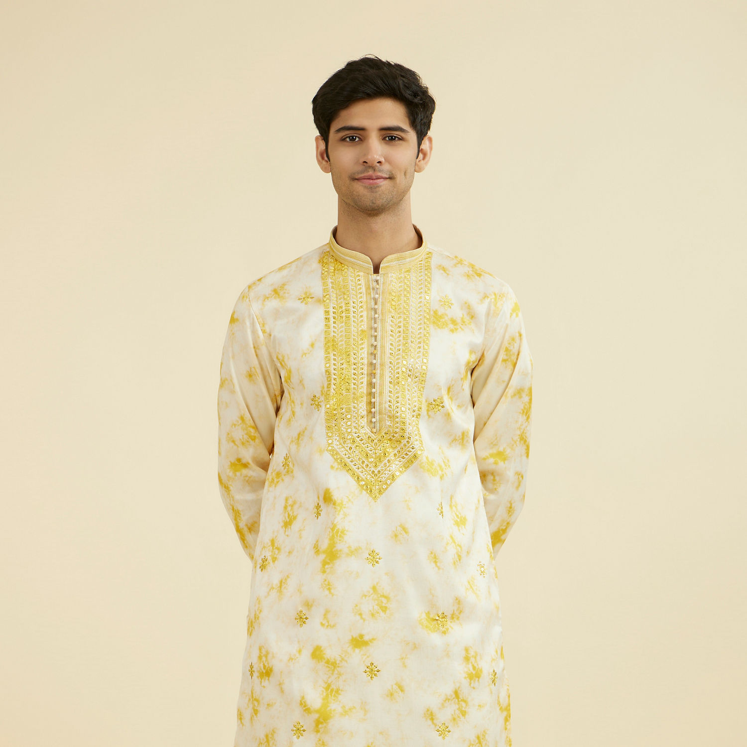 cotton haldi dress for men Radiant Hues: Discover our Haldi Collection for Men