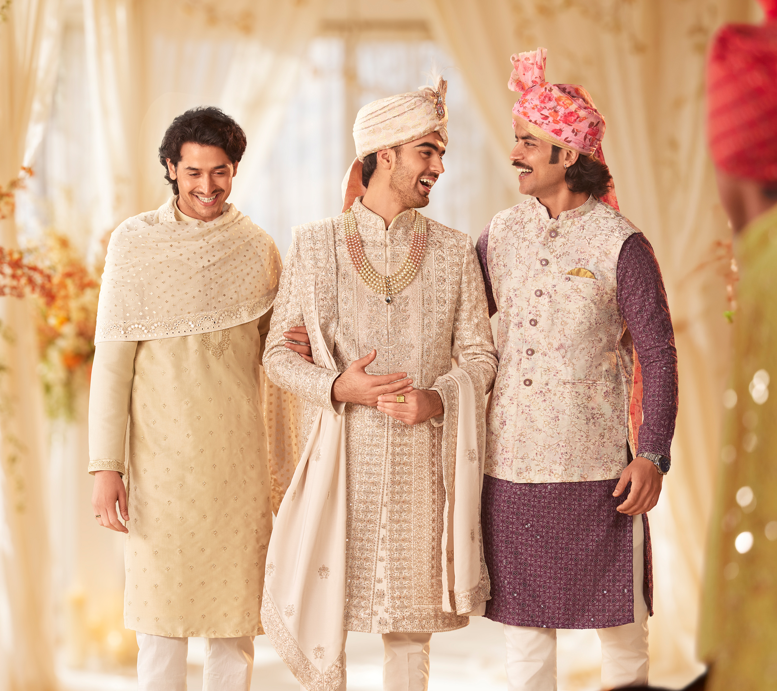 Different Ways Intricate Embroidery Makes Men's Wedding Wear Pop