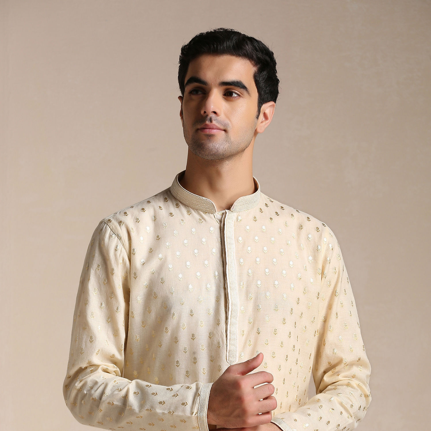 Biscuit 079 Silk Jacquard