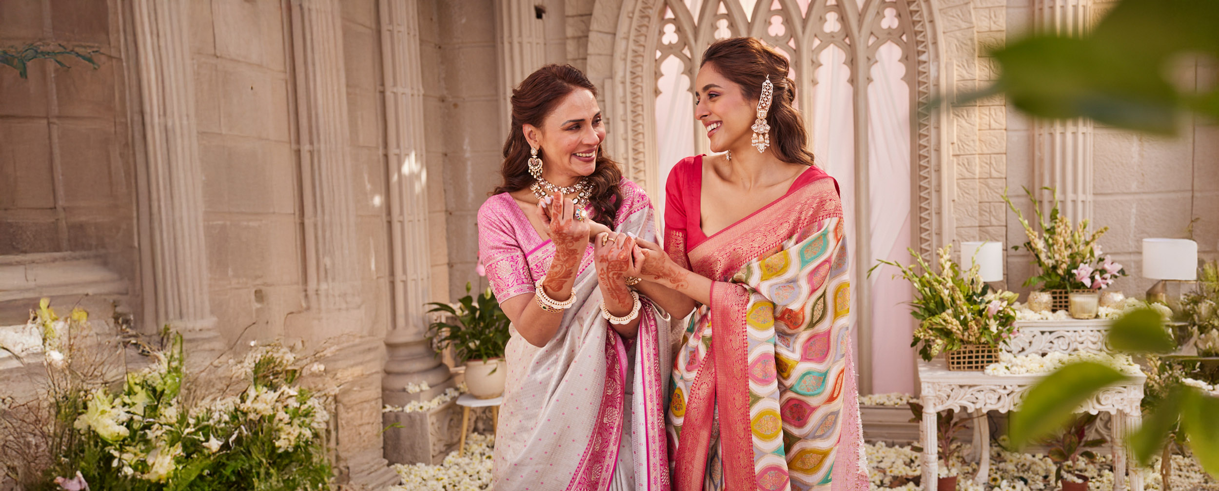Women wearing beautifull designer sarees for wedding Women wearing beautifull designer sarees for wedding
