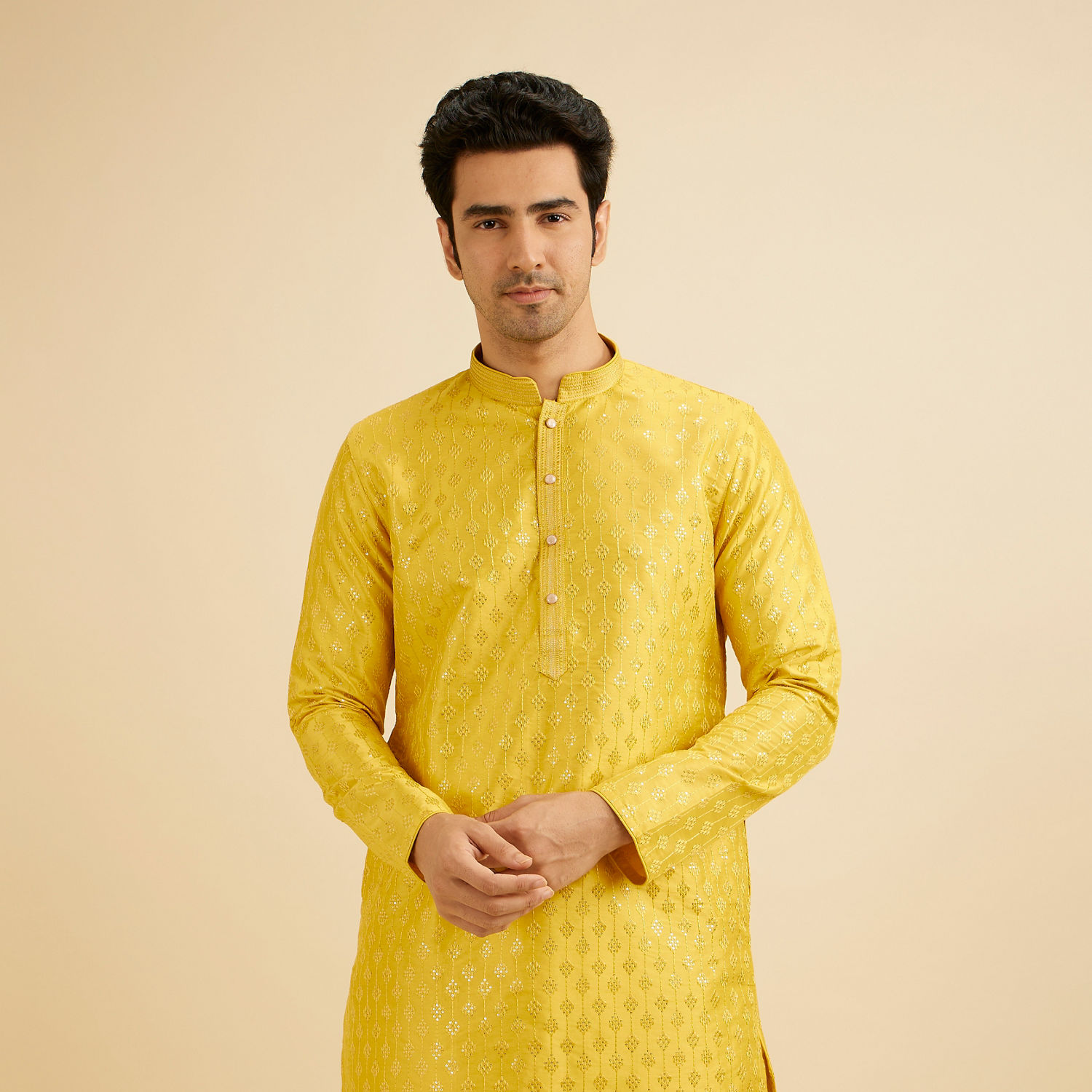 Yellow Kurta for Men- Yellow Kurta Pajama for Men Online in India