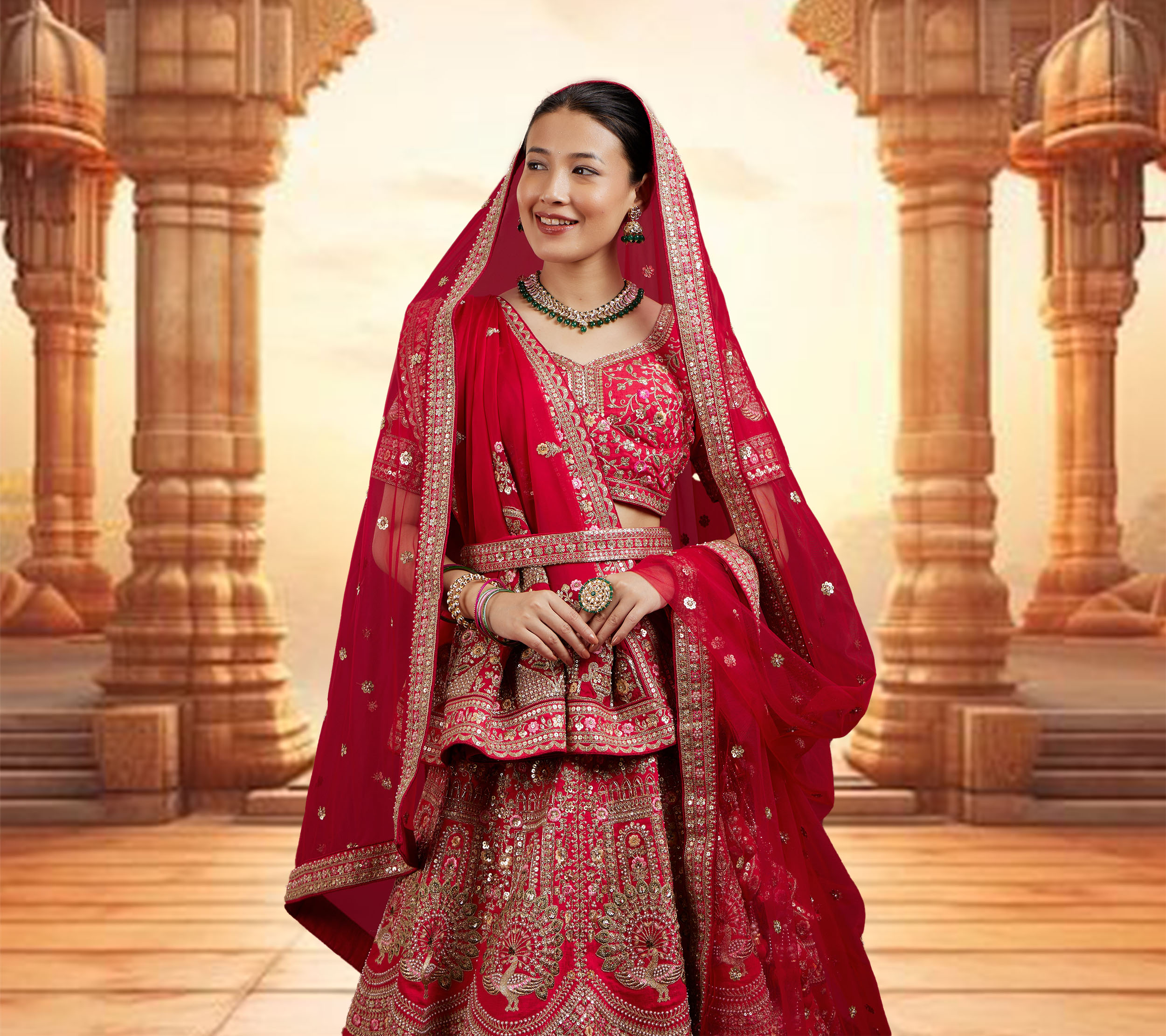 Double the Charm: How to Rock Two Dupattas With Your Wedding Lehenga