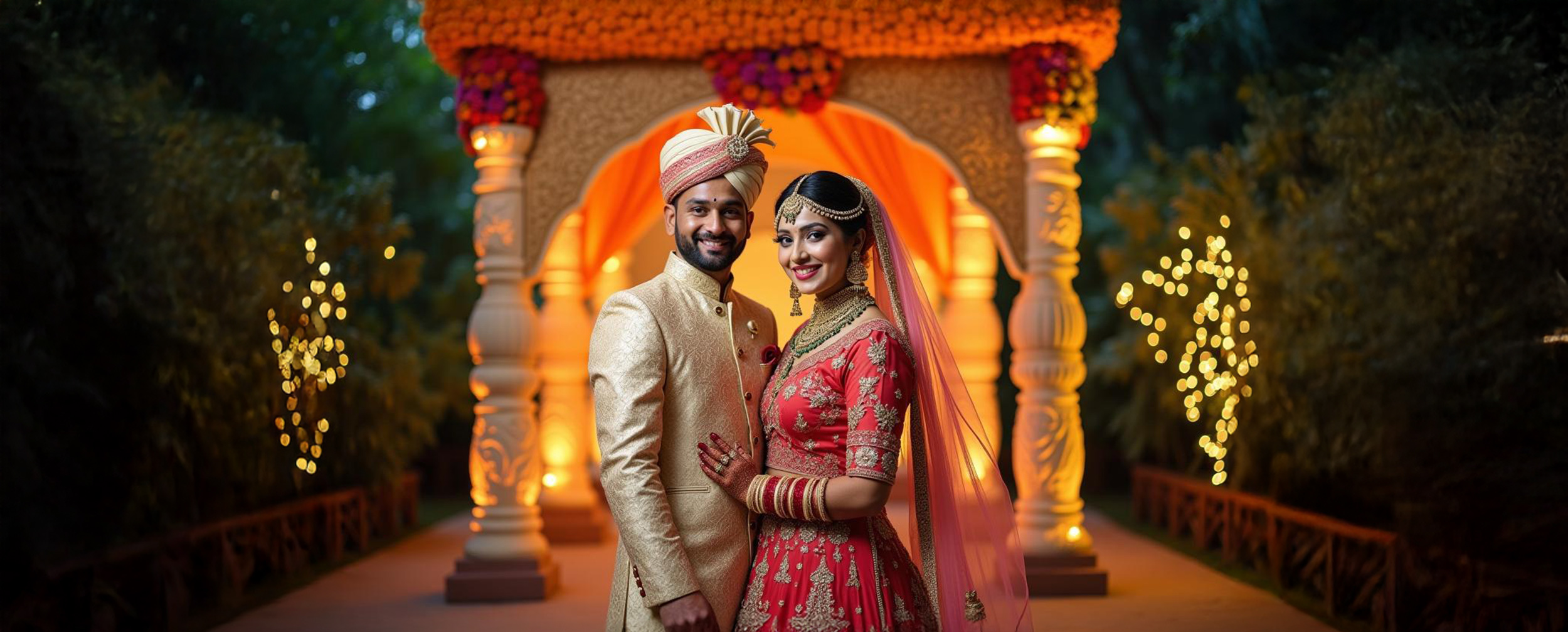 Bengali couple wering traditional bengali wedding wear on their wedding day. Bengali couple wering traditional bengali wedding wear on their wedding day.