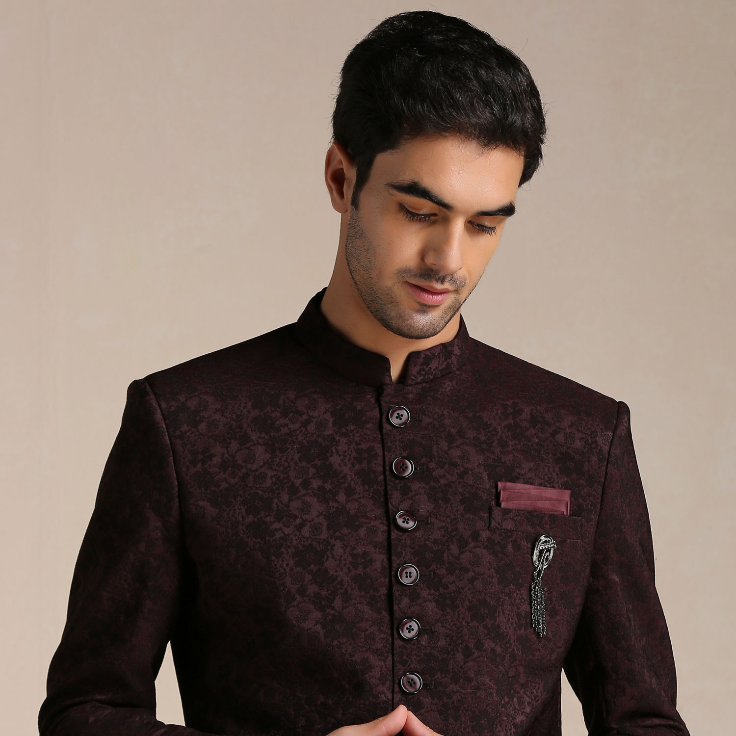 Buy Royal Blue Self design Jodhpuri Suit Online in the USA @Manyavar - Suit  Set for Men