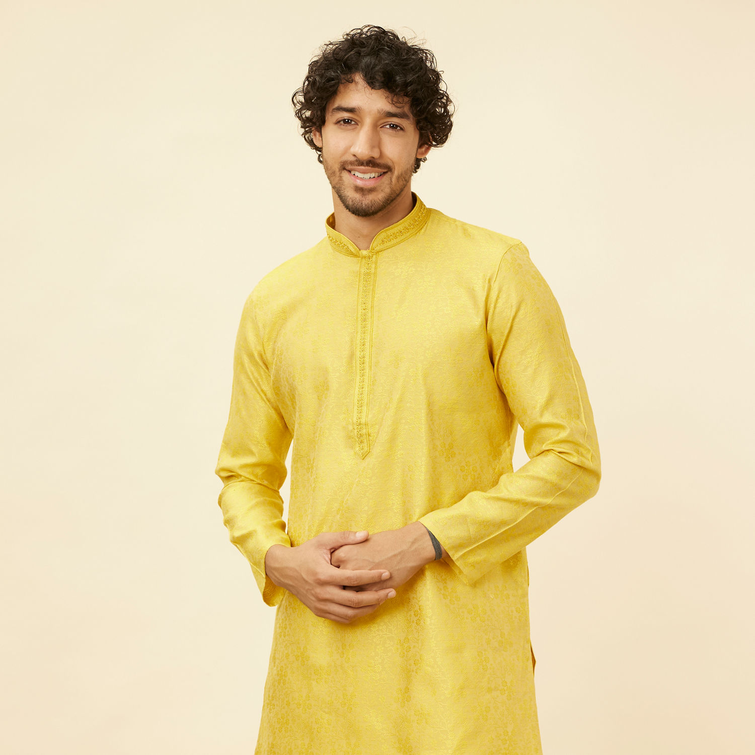 Yellow Kurta for Men- Yellow Kurta Pajama for Men Online in the UK