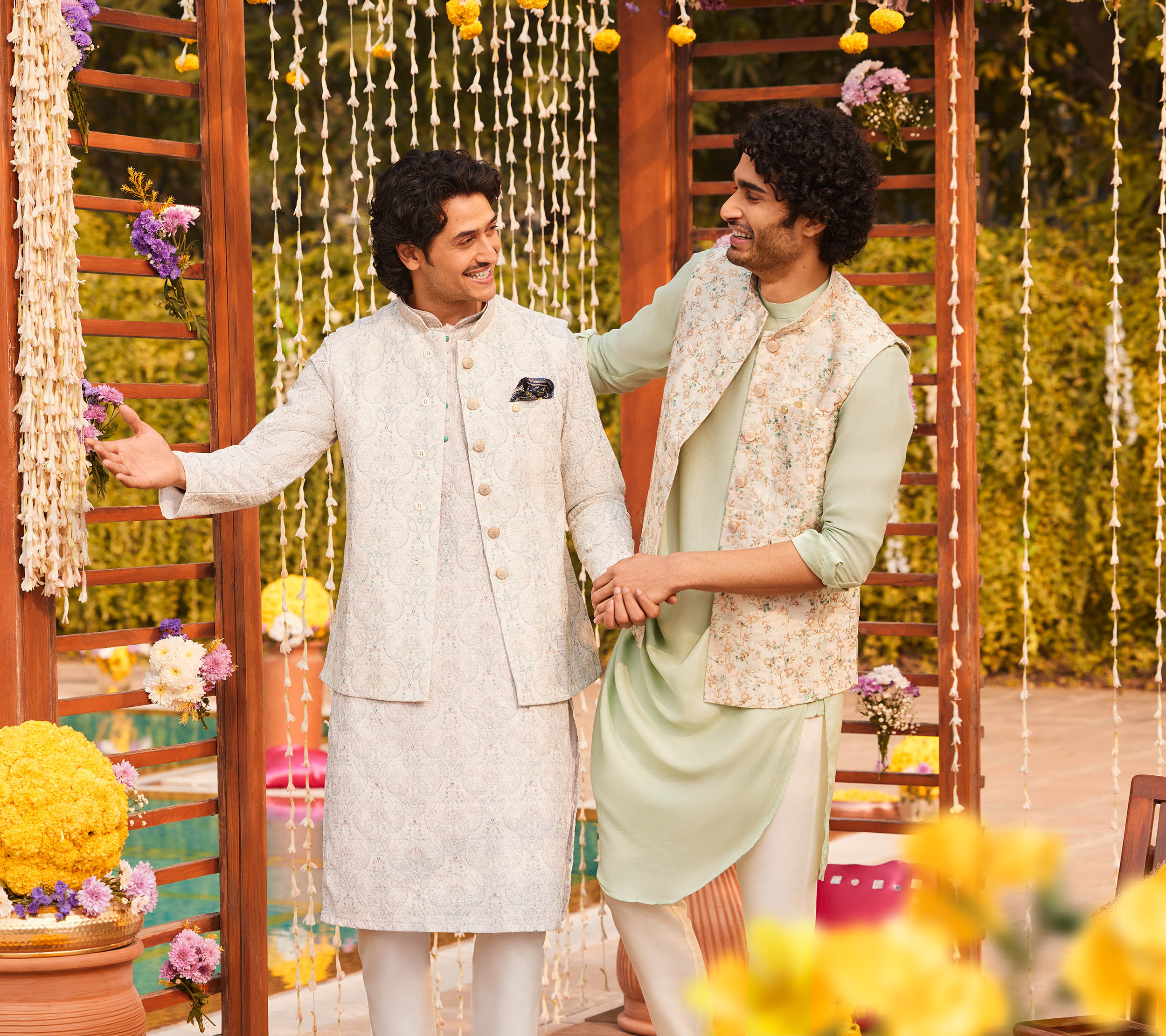 How to Nail the Green Kurta Pajama with Jacket Look for Weddings
