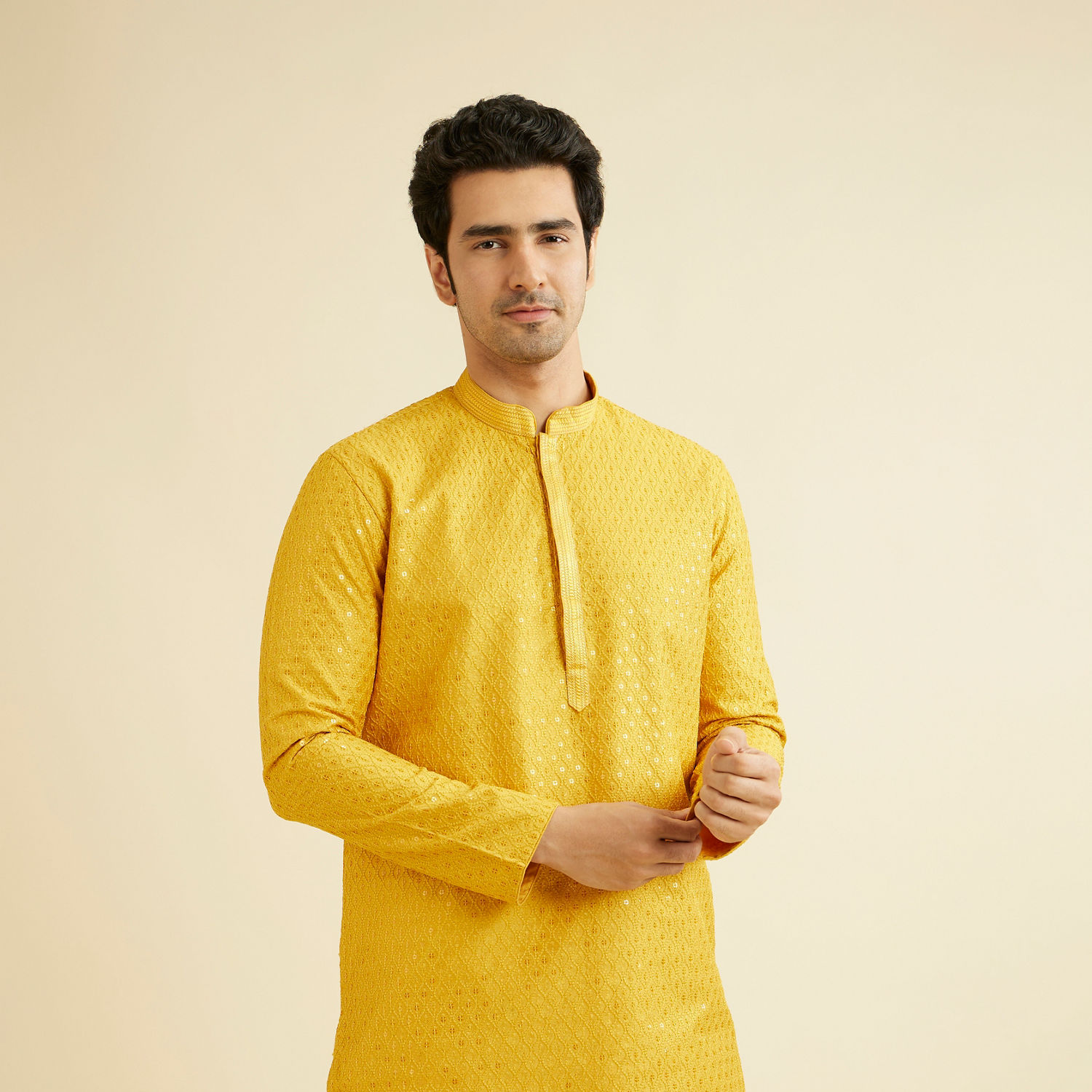 Mustard Freckle  Boyfriend Kurta